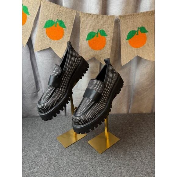 Karl Lagerfeld Shoes - Karl Lagerfeld Paris Women's Grady Almond Toe Loafer Black Size 7.5 Preppy Y2K